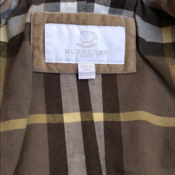 BURBERRY Baby Boy Brown Velvet Blazer 18 M NWOT - Picture 5 of 8